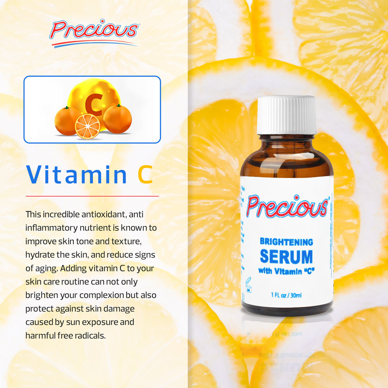 Precious Skin Lightening Serum 1 oz / 30 ml PRECIOUS