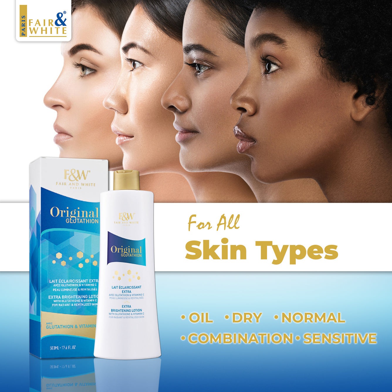 Fair & White Glutathion Extra Maxi Tone Body Lotion 350ml