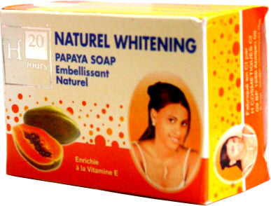 H20 Natural Papaya Whitening Soap 7.5 oz / 225 g H20