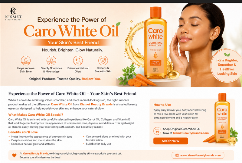 Experience the Power of Caro White Oil – Your Skin’s Best Friend ✨