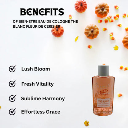 BIEN-ETRE EAU DE COLOGNE THE BLANC FLEUR DE CERISIER 250 ML