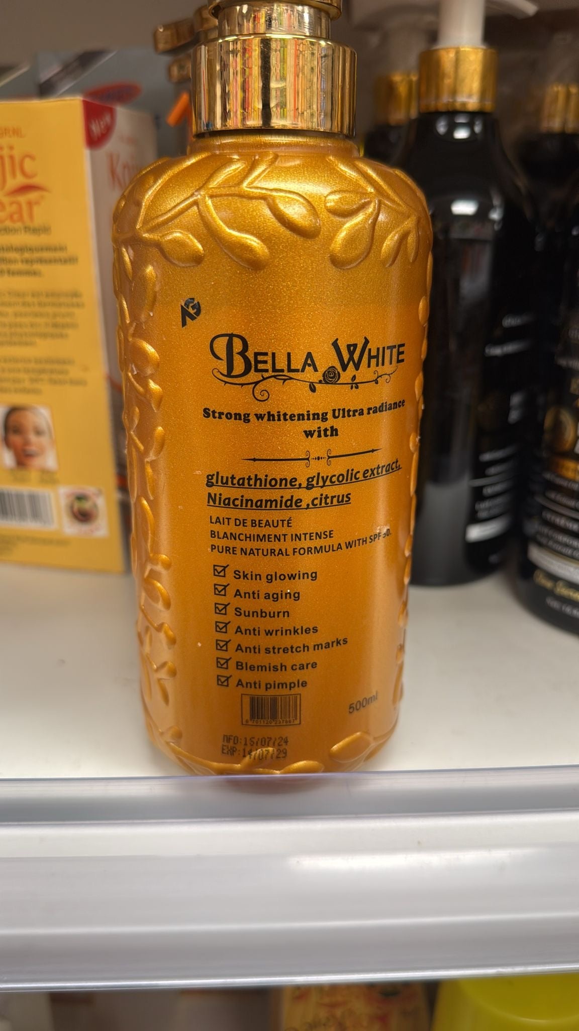 Bella white kojic white Body milk 500ml