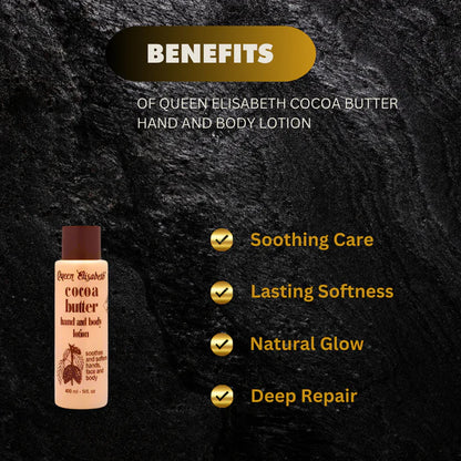 Queen Elisabeth Cocoa Butter Lotion 14 oz / 400 ml