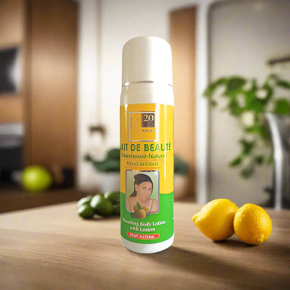 H20 Natural Lemon Lightening Body Milk Lotion 16.9 oz / 500 ml