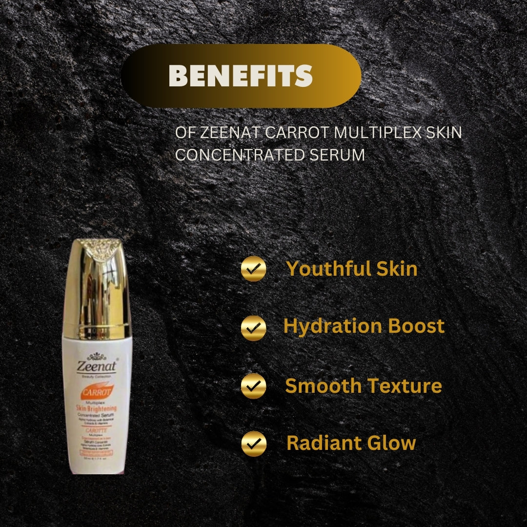 Zeenat Carrot Multiplex Skin Brightening Concetrated Serum 1.7 oz / 50g