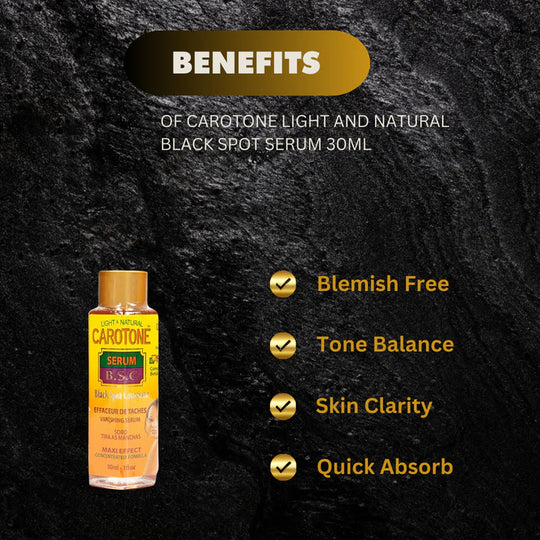 Carotone Light and Natural Black Spot serum Maxi-Effect 30ml - Kismet Beauty Brands