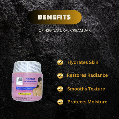 H20 Reg. Natural Beauty Lightening Jar Cream 10.1oz / 300g