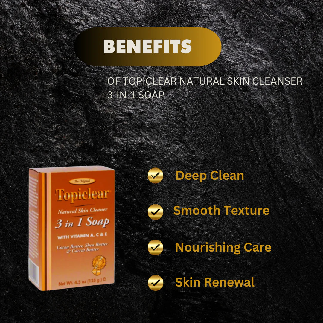 Topiclear Gold 3 in 1 Soap 4 oz / 115 g