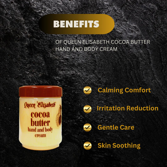 Queen Elisabeth Cocoa Butter Jar Cream 16.9 oz / 500 ml
