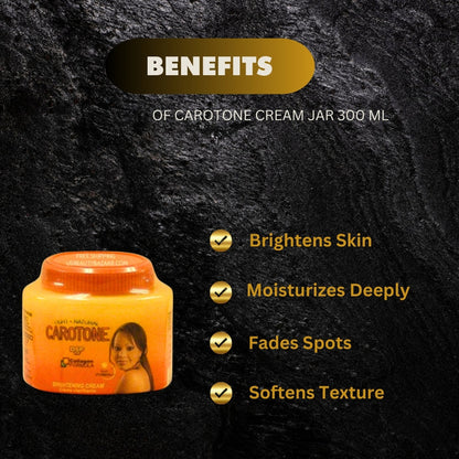 CaroTone Brightening Cream 11.1oz big jar - Kismet Beauty Brands