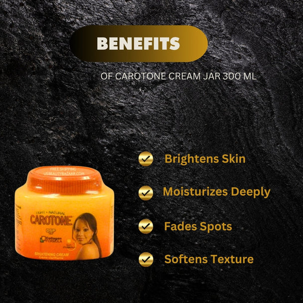 CaroTone Brightening Cream 11.1oz big jar - Kismet Beauty Brands