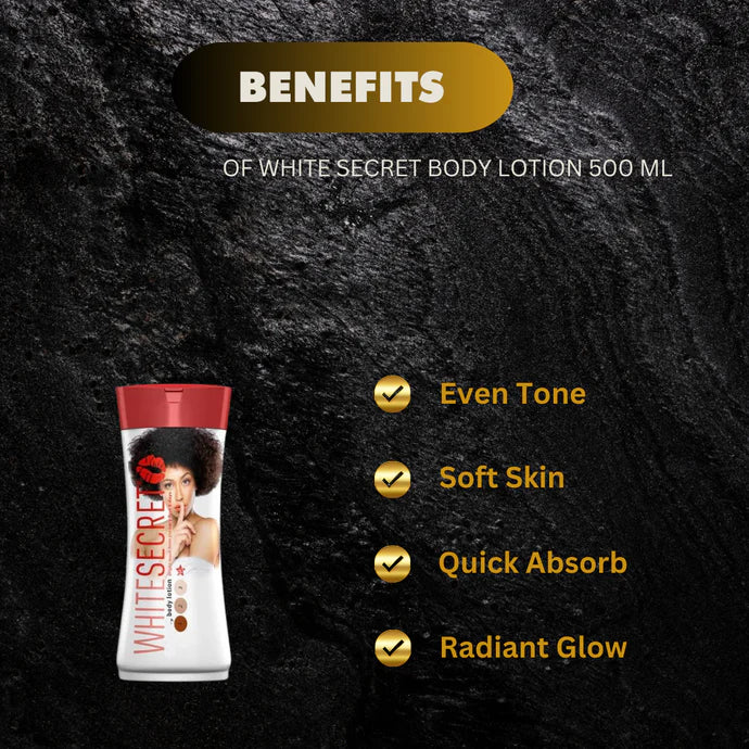 White secret lightening body lotion &amp; oil 300ML ( medium)