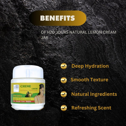 H20 Natural Lemon Lightening Beauty Jar Cream 300ml / 10oz