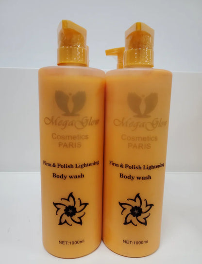 MEGA GLOW FIRM &amp; POLISH LIGHTENING BODY WASH