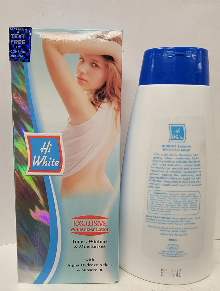 Hi white lightening body milk