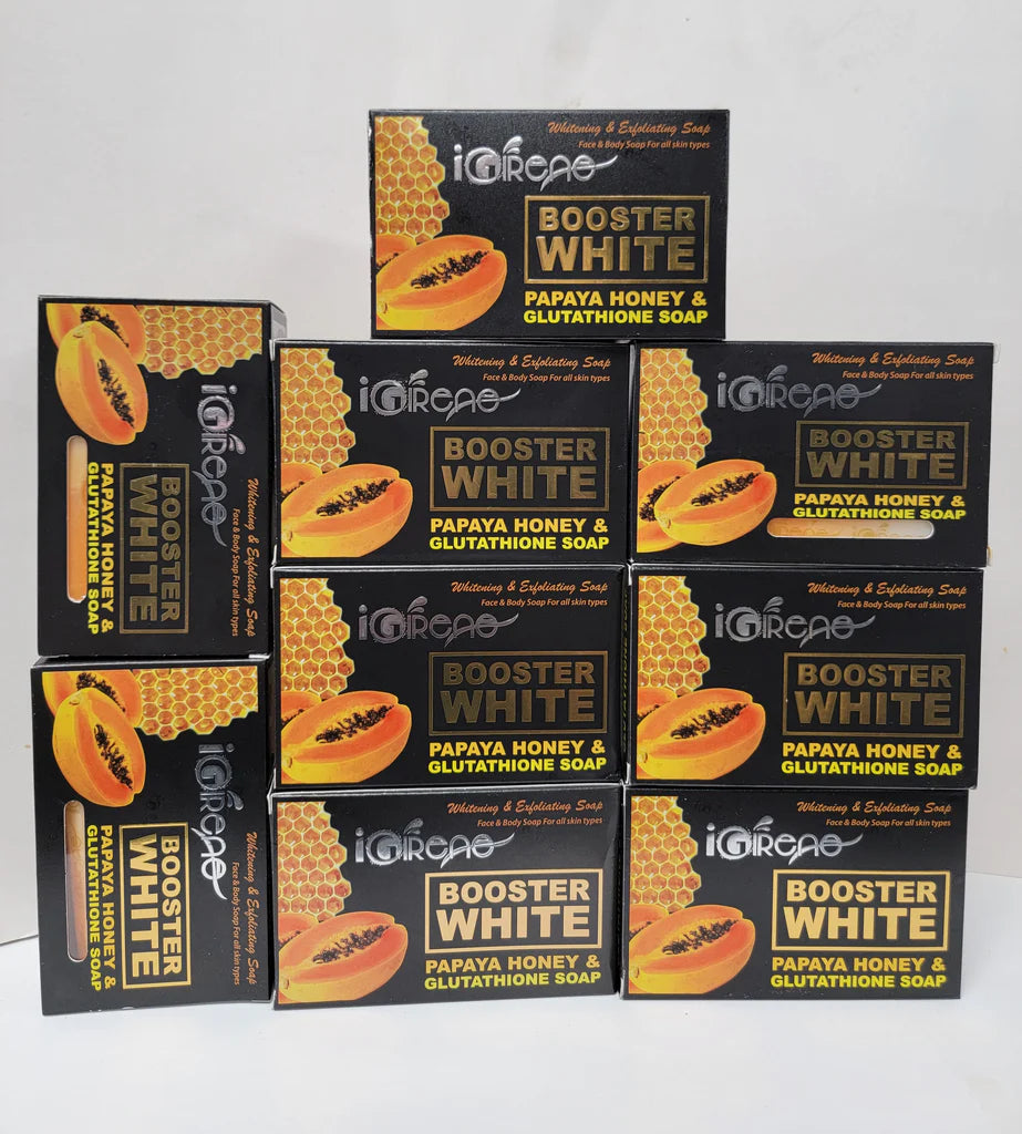 Booster white papaya & honey soap 160g