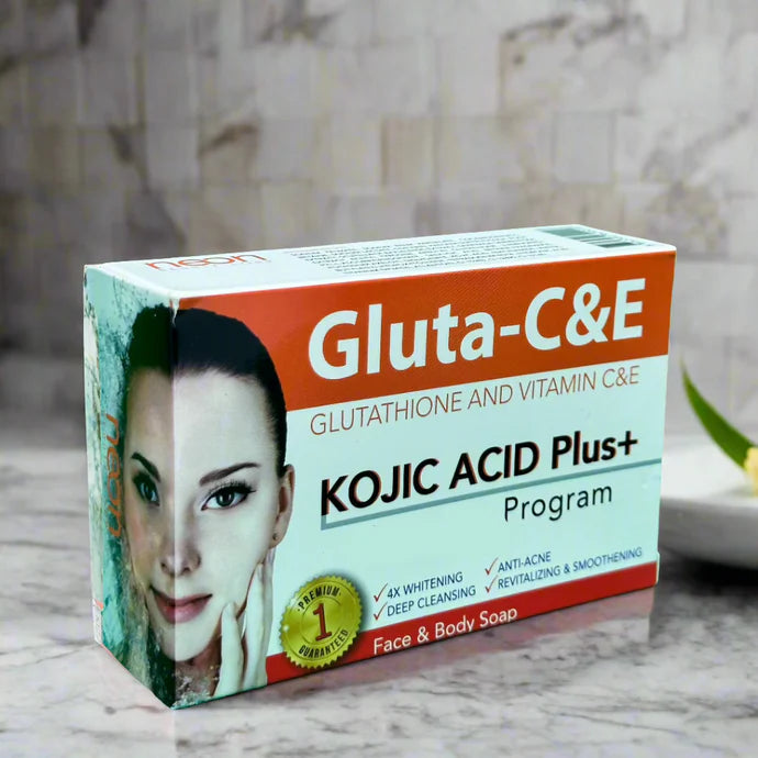 kojic acid vitamin c glutathione soap Gluta-C&E Kojic Acid plus+ Face & Body Soap