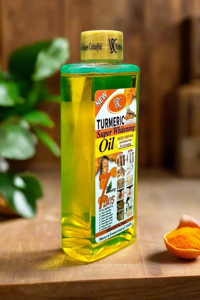 Turmeric Super Body Oil Anti dark pots &amp; Anti-aging- 200ml