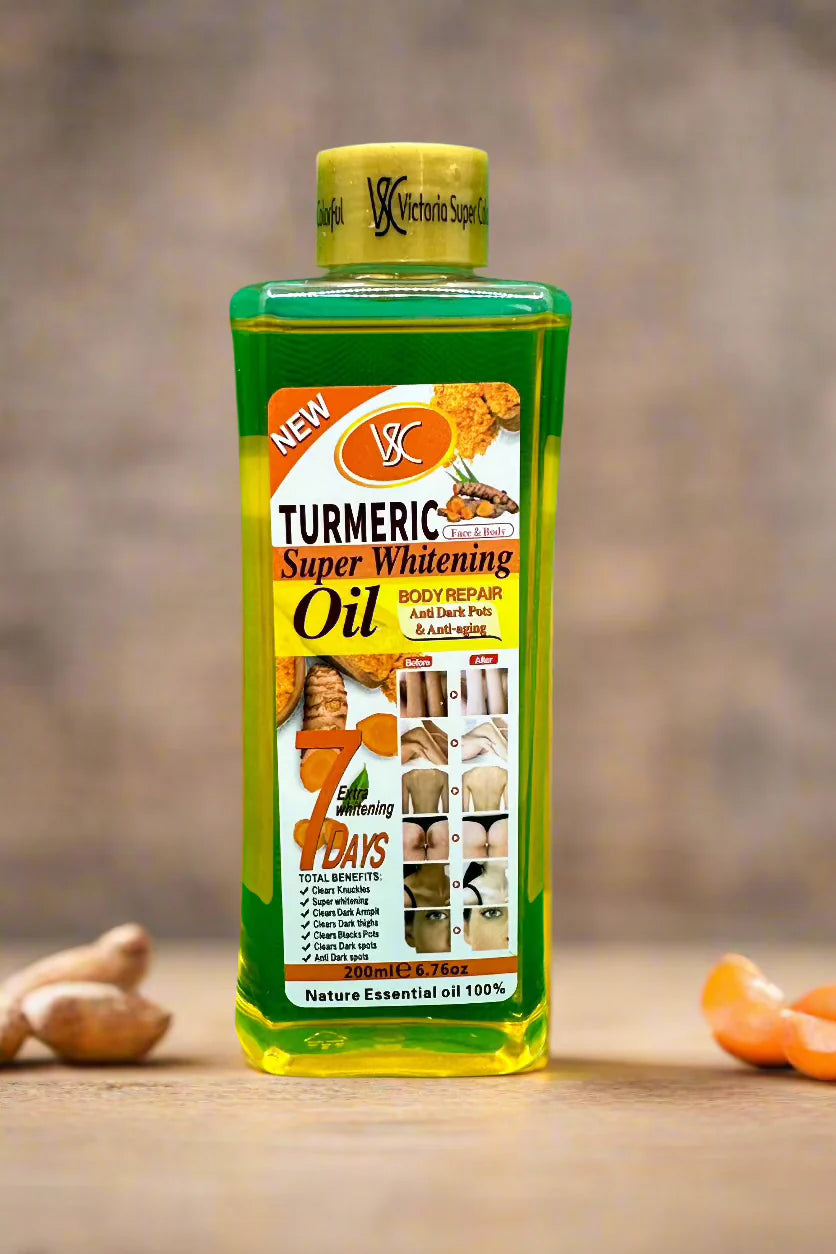 Turmeric Super Body Oil Anti dark pots &amp; Anti-aging- 200ml