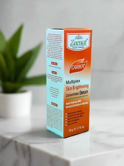 Zeenat Carrot Multiplex Skin Brightening Concetrated Serum 1.7 oz / 50g