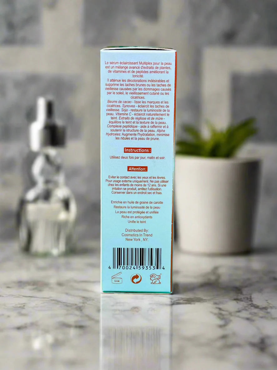 Zeenat Carrot Multiplex Skin Brightening Concetrated Serum 1.7 oz / 50g