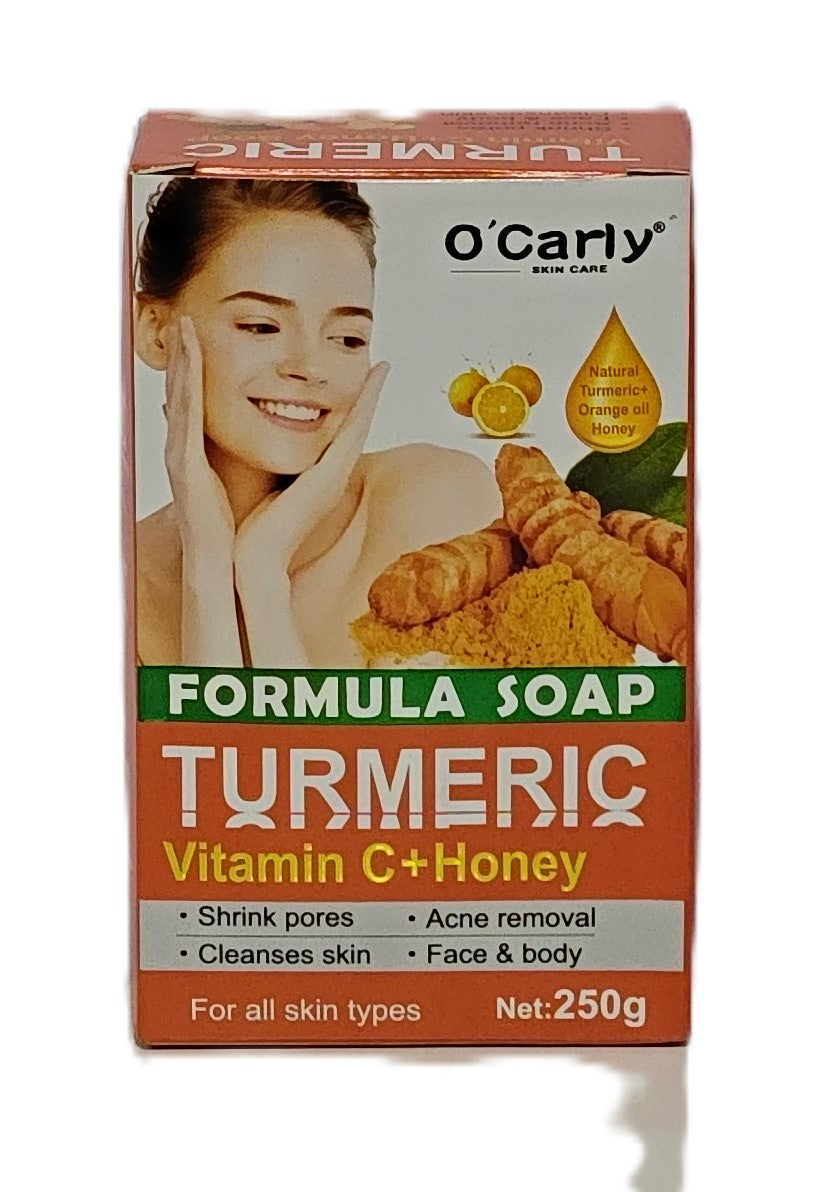 O' Carly TURMERIC Soap w/ Vit-C+Honey 8.82oz / 250g