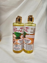 Soft 7 Turmeric Whitening & Glowing Oil With Honey Body Repair. add to any lotion x1