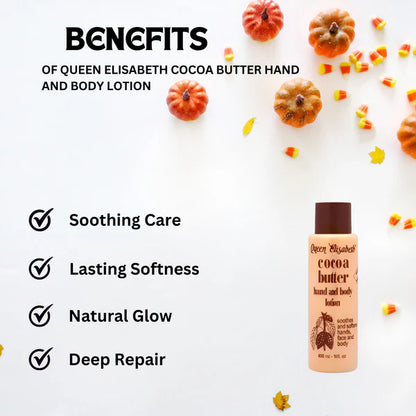 Queen Elisabeth Cocoa Butter Hand and Body Lotion 27 oz / 800 ml
