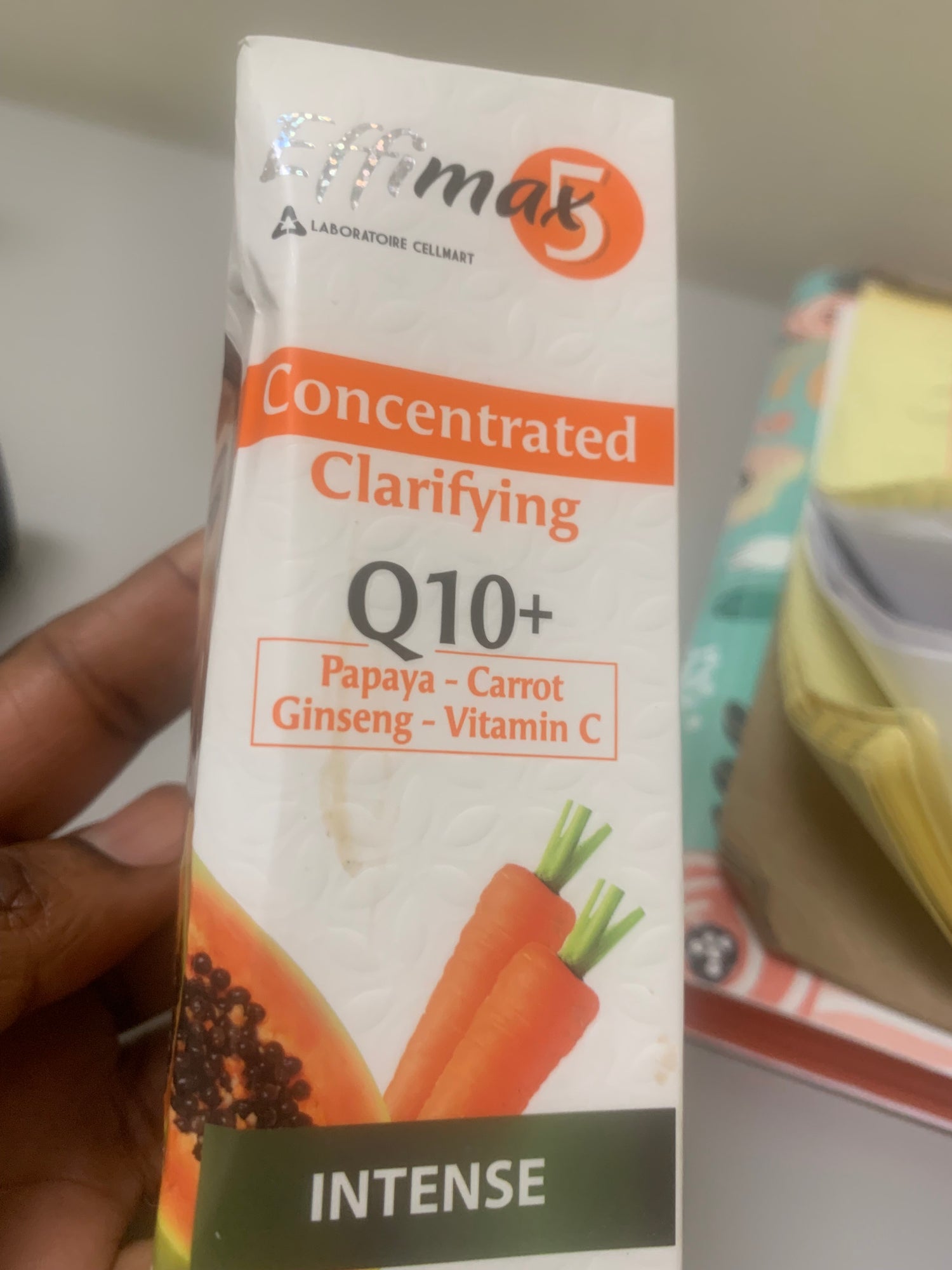 Effimax 5 Concentrated Clarifying Lotion Q10+ with papaya - carrot - Ginseng- Vitamin C INTENSE