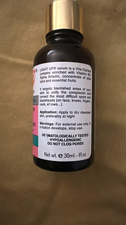 Light Up Dark Spots Skin EVEN TONE Serum • 30 ml (1 oz)