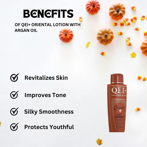 QEI+ Oriental Toning Body Milk Lotion with Argan Oil 16.8 oz 500ml