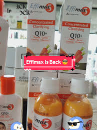 Effimax 5 Concentrated Clarifying Lotion Q10+ with papaya - carrot - Ginseng- Vitamin C INTENSE