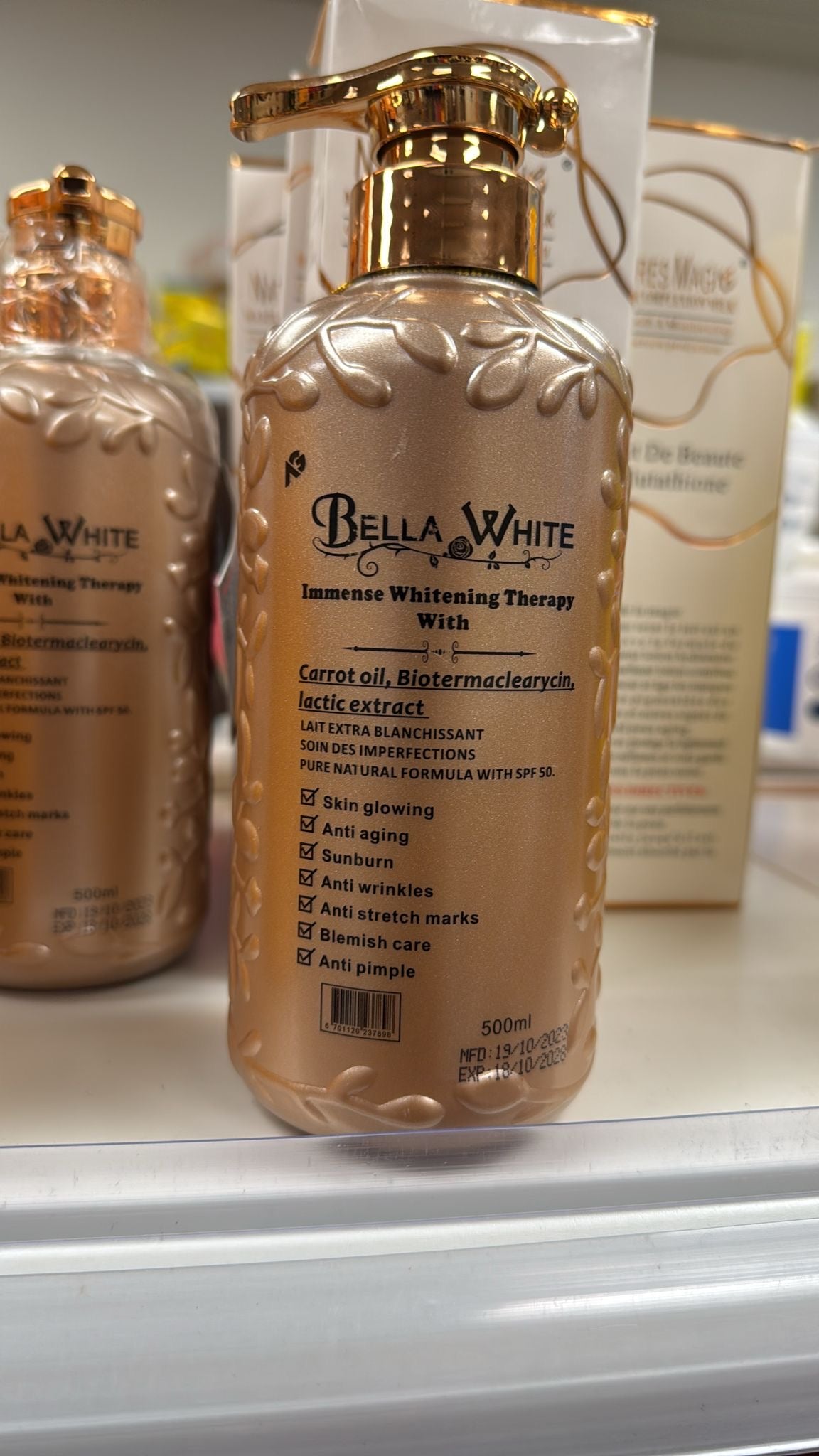 Bella white kojic white Body milk 500ml
