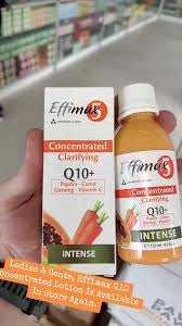 Effimax 5 Concentrated Clarifying Lotion Q10+ with papaya - carrot - Ginseng- Vitamin C INTENSE