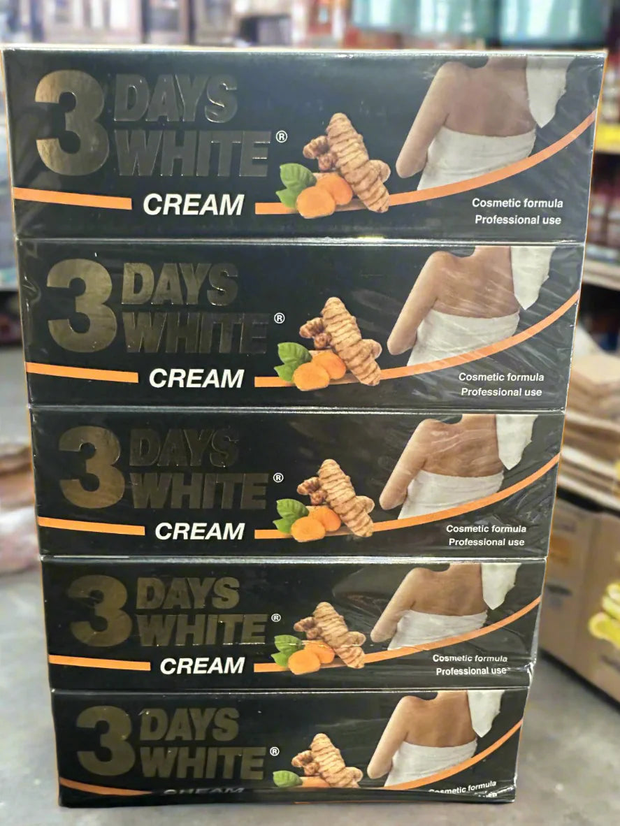 3 Days White Cream Turmeric and Carrot Pack of 3