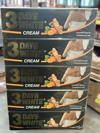 3 Days White Cream Turmeric and Carrot Pack of 3