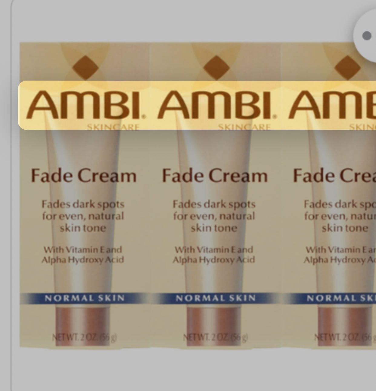 AMBI® Even & Clear Advanced Fade Cream – Niacinamide & Licorice Root Skincare Cream