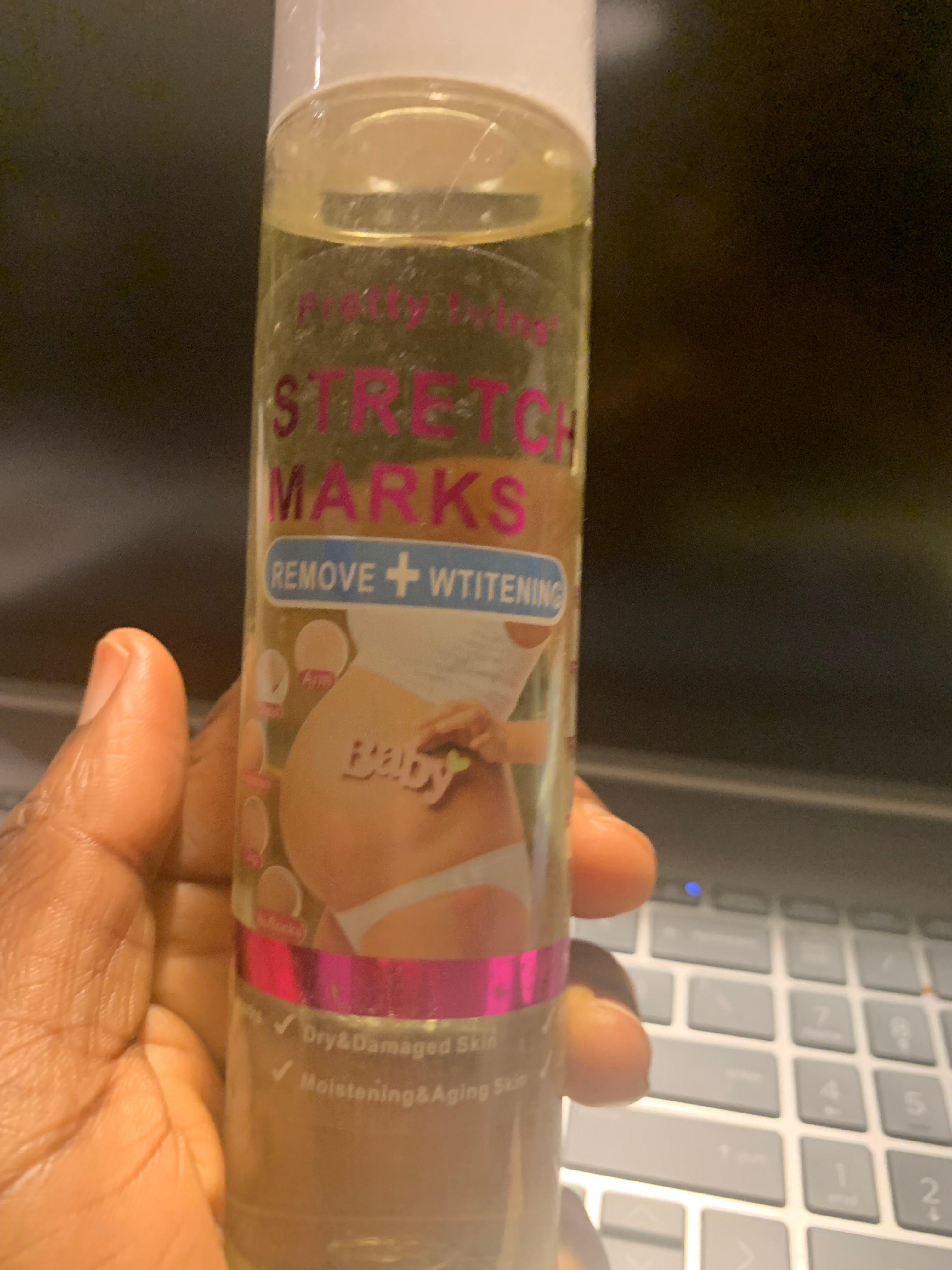 PRETTY WHITE STRETCH MARKS REMOVER AND WHITENING RESTORES SKIN