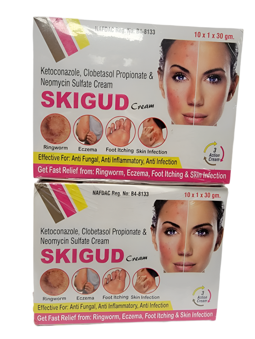 Skigud Cream 30g Fast Relief from Ringworm, Ezcema, Foot itching, &amp; Skin Infection