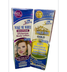 Gold SPF20 2IN1 Exclusive Whitenizer Age Renew Body Lotion" and the "Maxitone Whitenizer Body Lotion SPF20