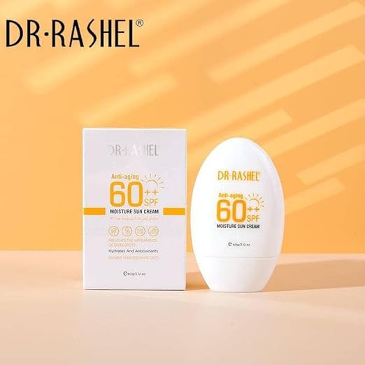 Dr Rashel Anti Aging 60++ SPF Moisture Sun Cream, Size 60g, 2.12 Oz (Pack Of 1)
