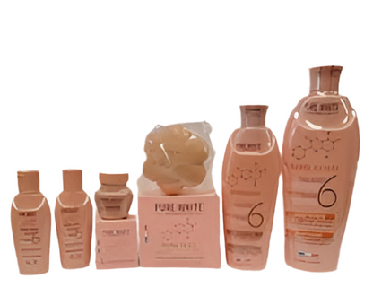 Pure white rose gold lightening body lotion set ( 6 PCS) LARGE