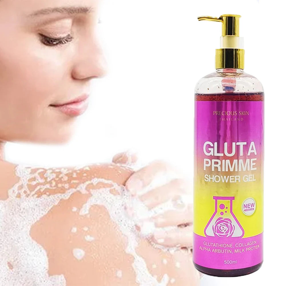 Gluta Primme Shower Gel – Brightening & Moisturizing Body Wash (500 ml)