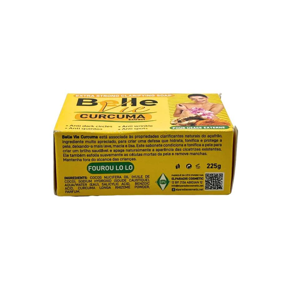 BELLEVIE EXTRA STRONG CLARIFYING SOAP CURCUMA EXTRACT 225G BELLE VIE