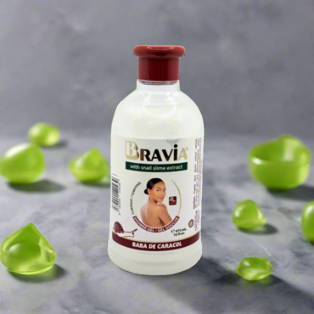 BRAVIA SNAIL SLIME EXTRACT SKIN GLOWING BODY WASH 475ML