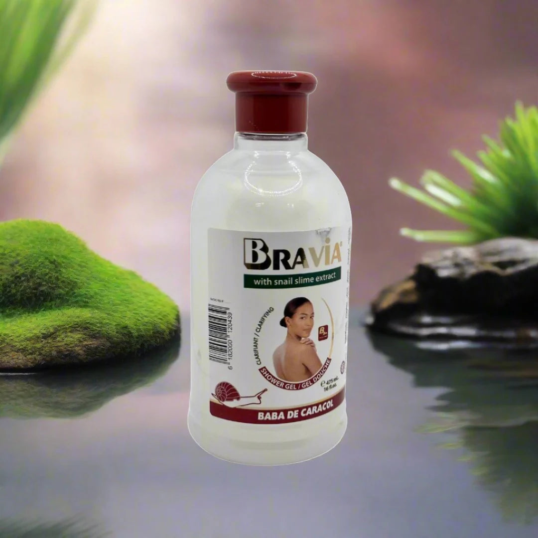 BRAVIA SNAIL SLIME EXTRACT SKIN GLOWING BODY WASH 475ML