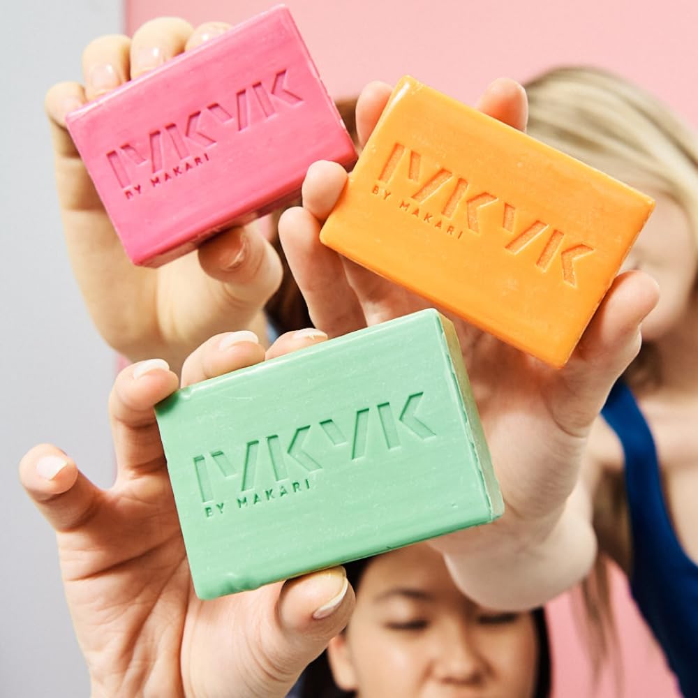 IYKYK By Makari Vitamin C &amp; Turmeric Facial Cleansing Bar – Reduces the Appearance of Dark Spots, Moisturizing Face Wash &amp; Fragrance-Free with Shea