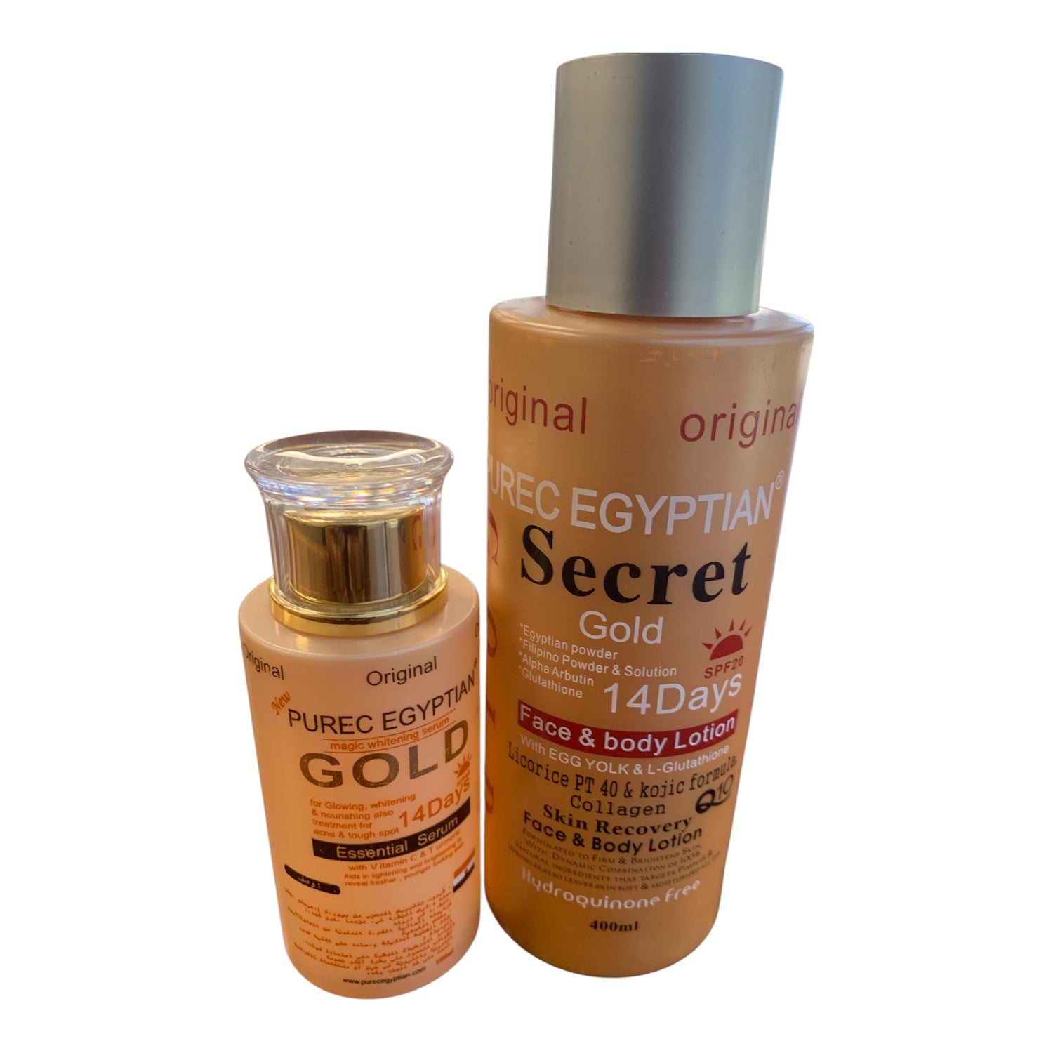 Purec Egyptian Secret Gold Face &amp; Body Lotion and SERUM