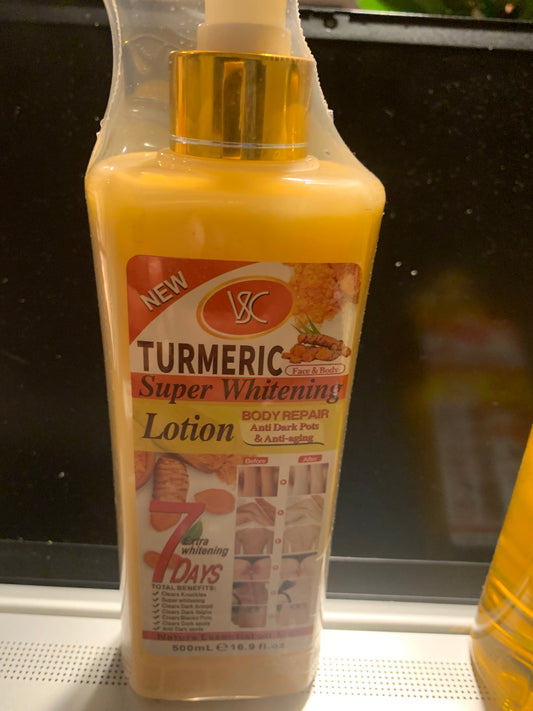 VSC #090 TURMERIC Super Whitening Lotion 7 Days 16.9oz / 500g