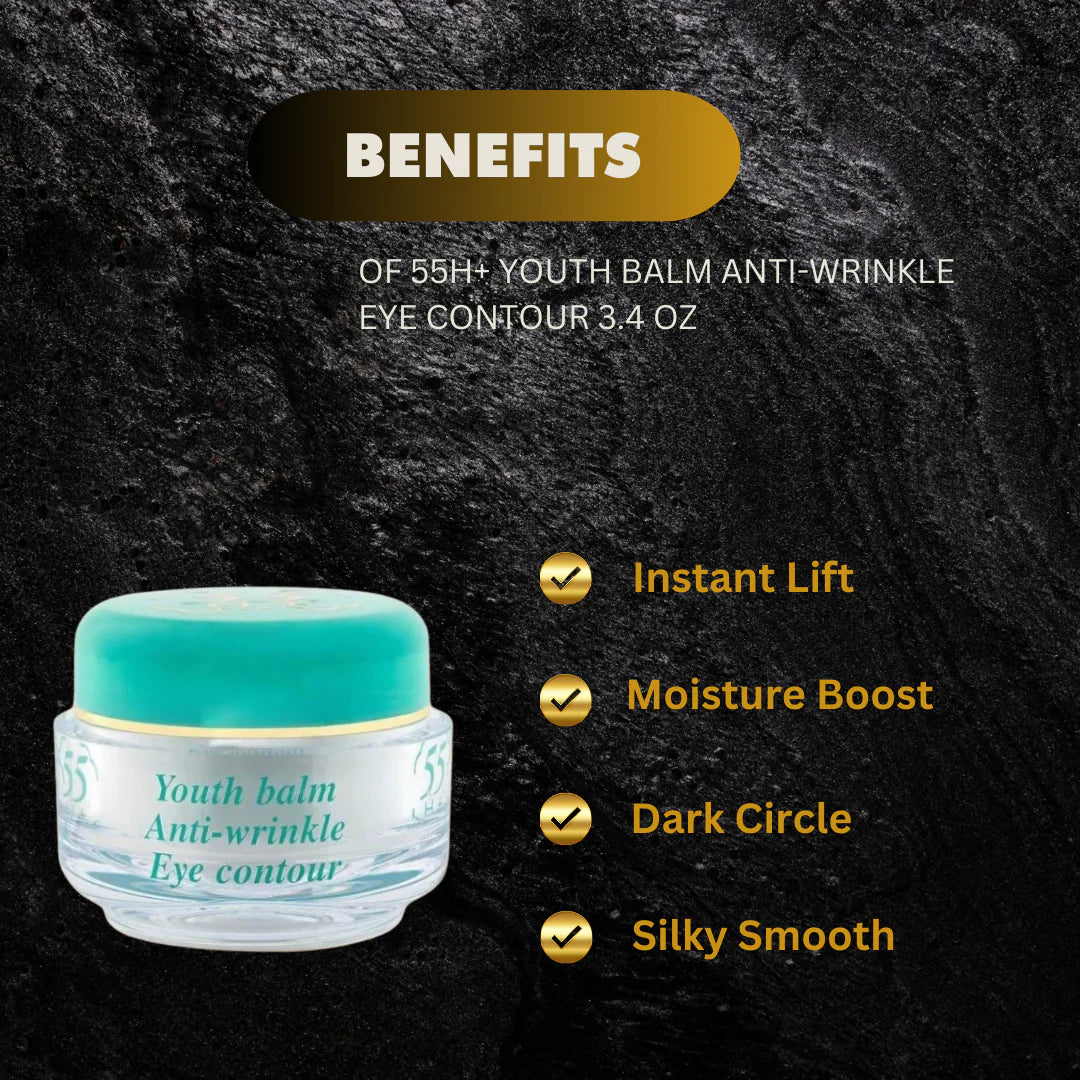 55H+ Youth Balm Anti-Wrinkle Eye &amp; Lip Contour 3.4 oz